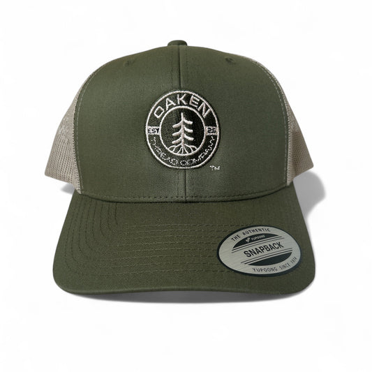 Rooted Trucker Cap- Moss